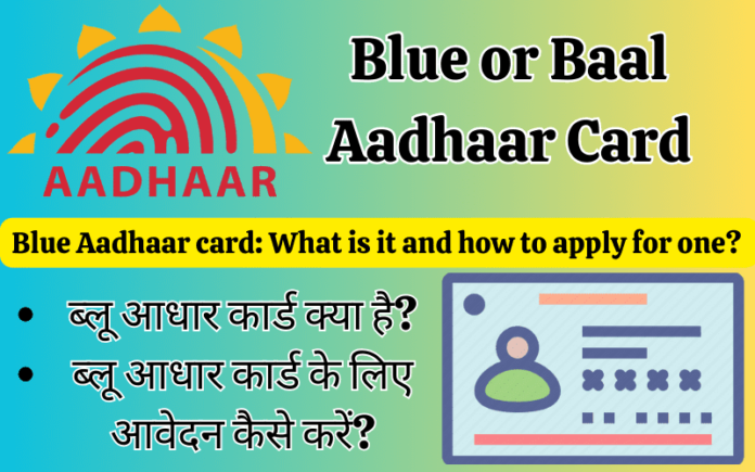 Blue Aadhaar card: यह क्या है और इसके लिए आवेदन कैसे करें? 